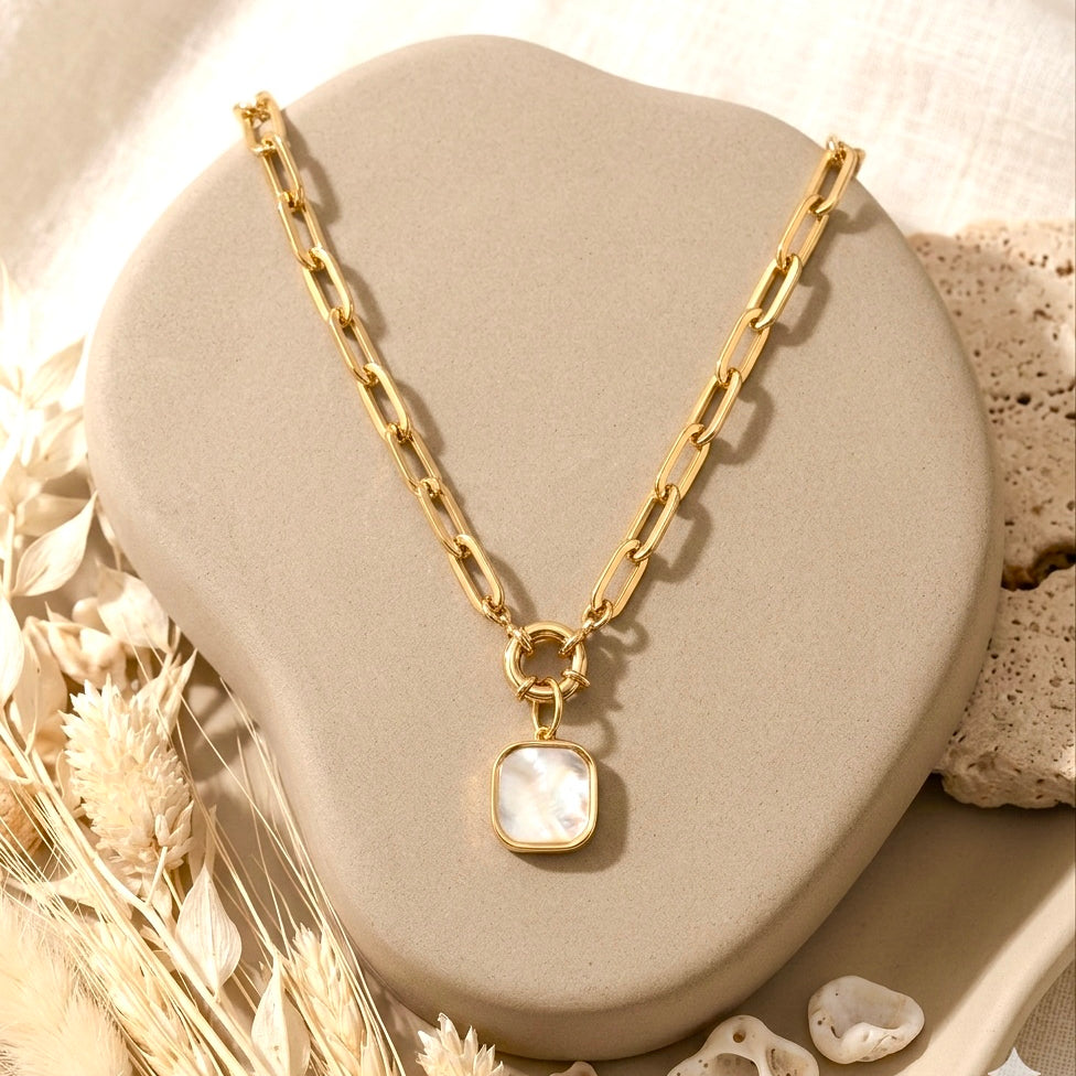 Collier forcat MYKONOS  NACRE Skalli
