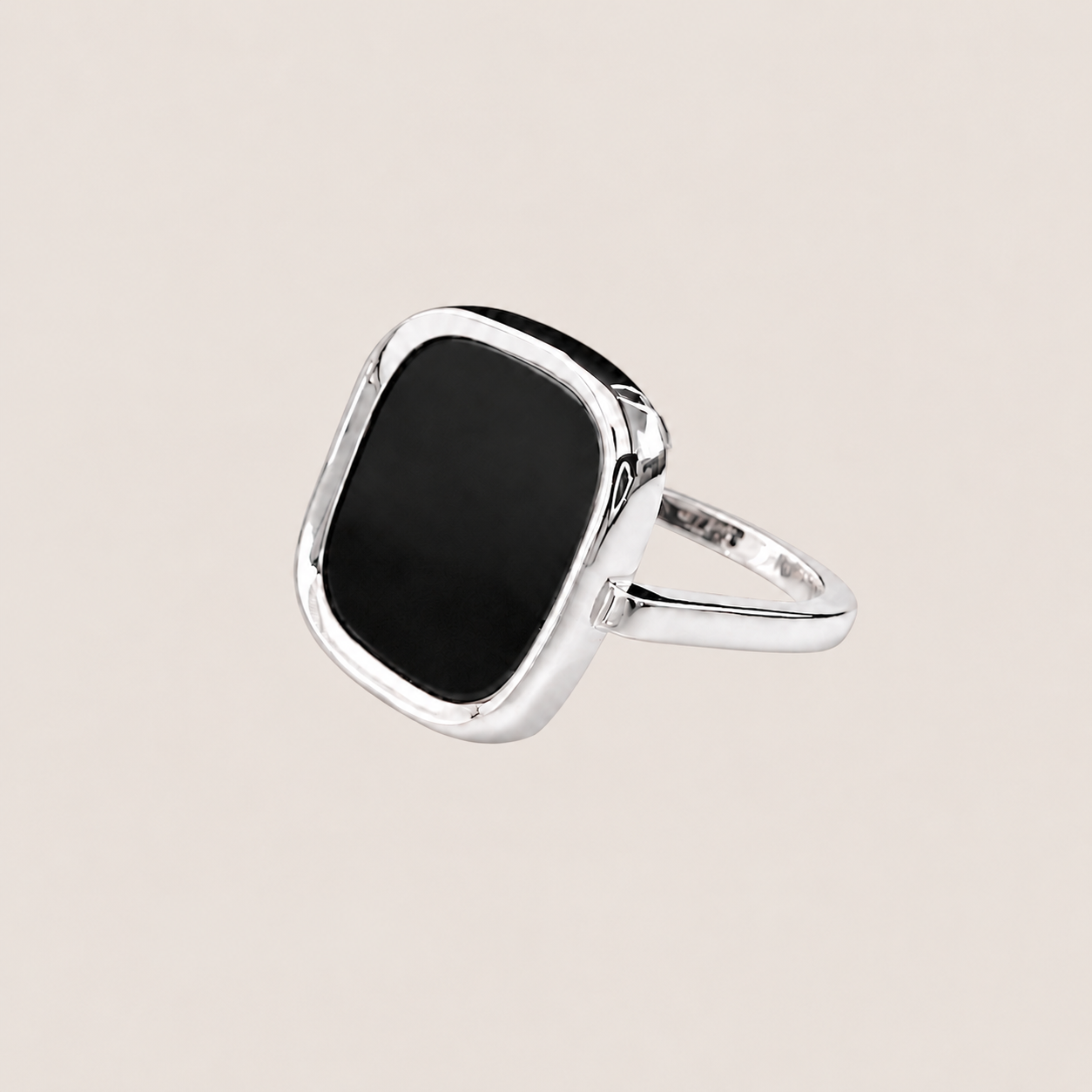 BAGUE MYKONOS ARGENT 925 ONYX SKALLI