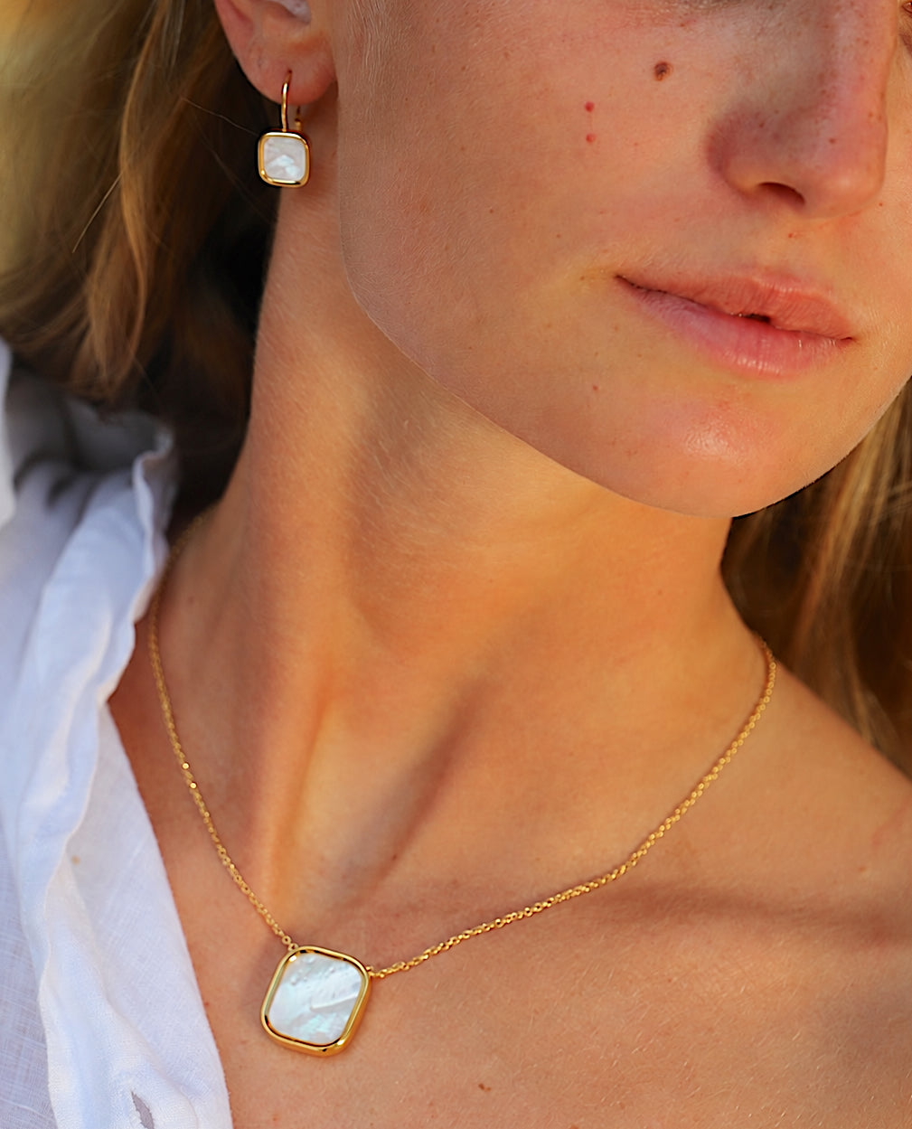 Collier Mykonos 20mm Nacre Skalli-Paris