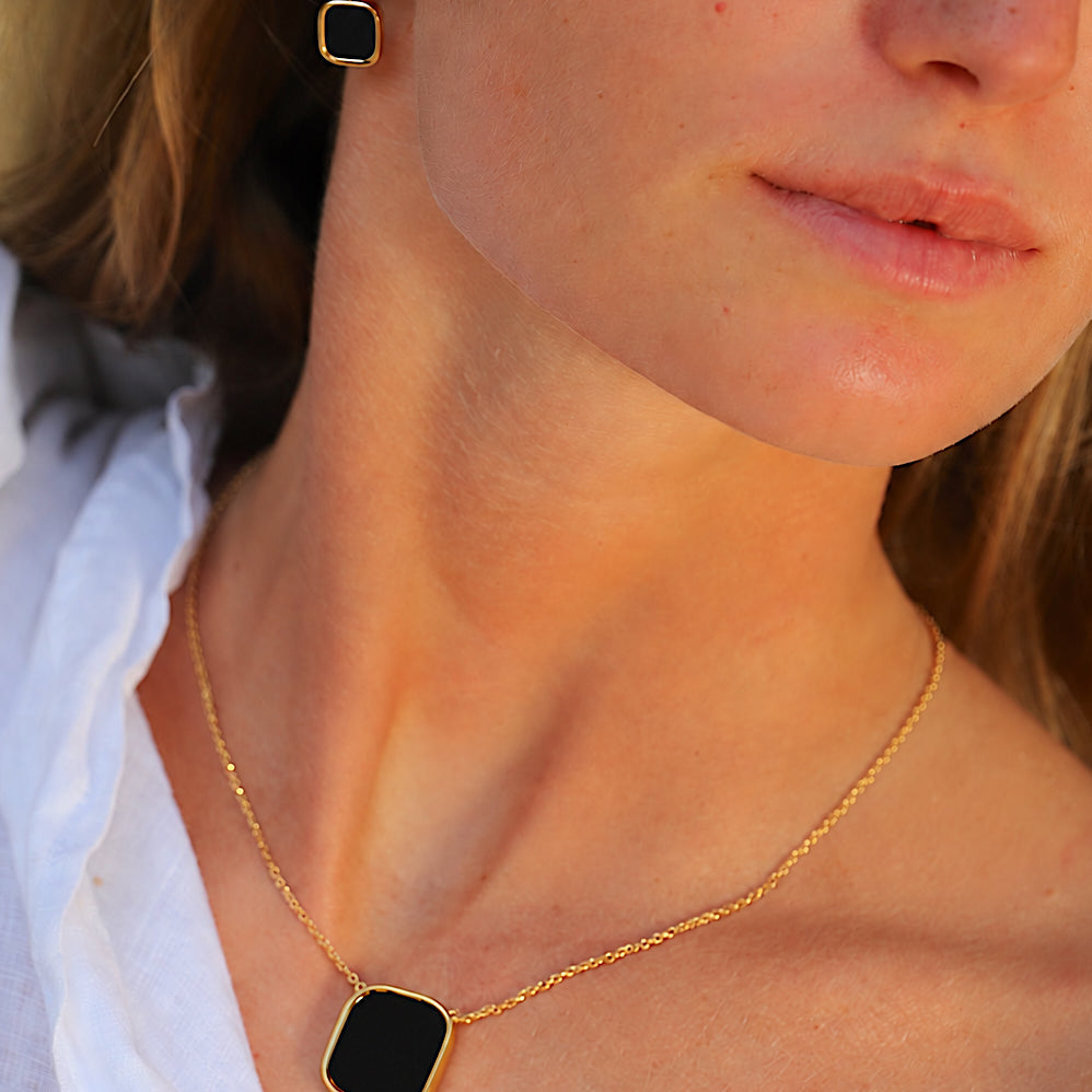 GRAND COLLIER MYKONOS ONYX SKALLI