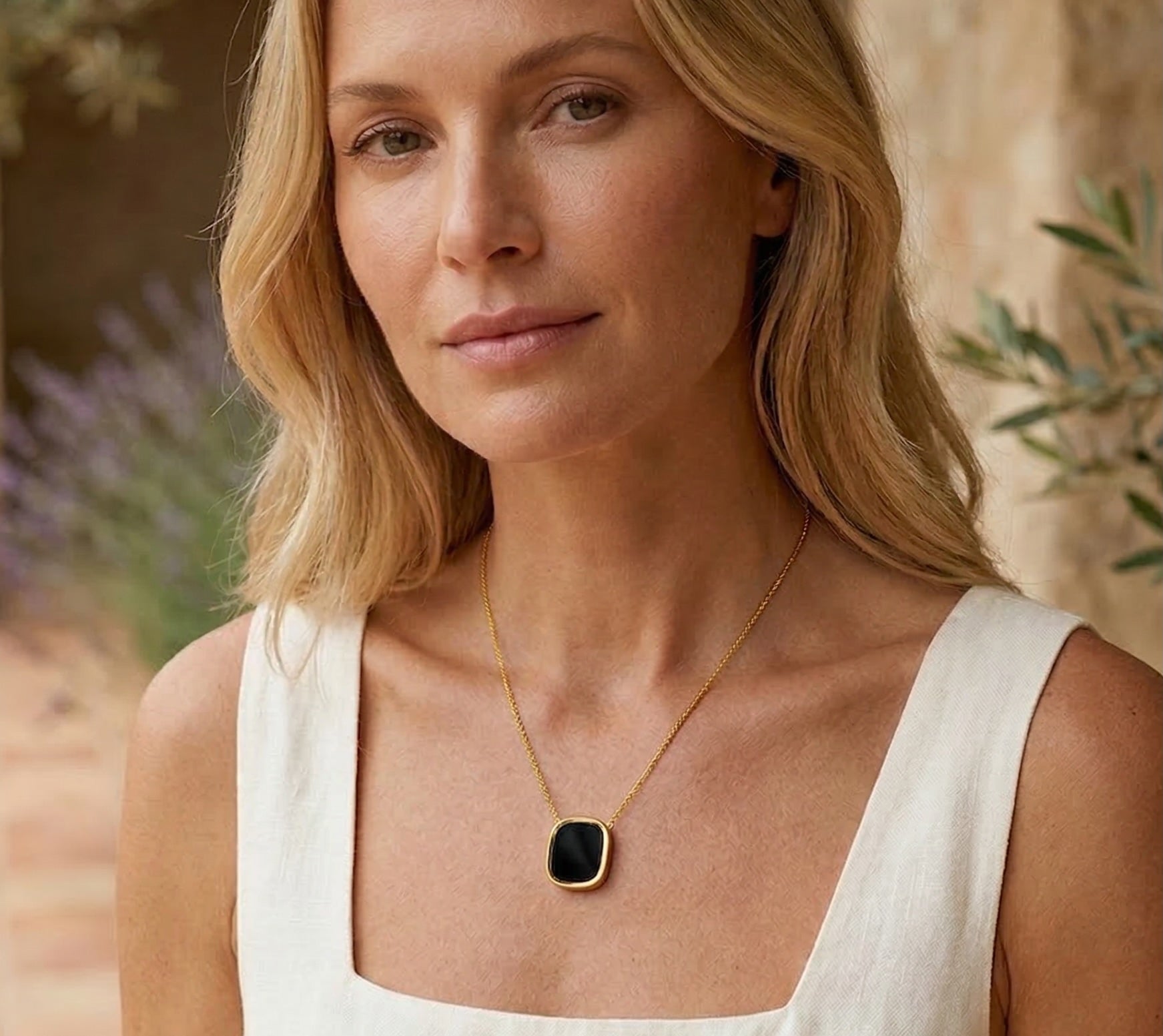 GRAND COLLIER MYKONOS ONYX SKALLI
