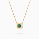 Collier BALANCELLE - Perle en Malachite