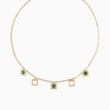 Grand Collier BALANCELLE - Malachite