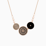 Collier SAKURA - Résine Noire