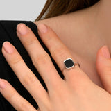 Petite Bague Mykonos onyx - argent 925 SKALLI