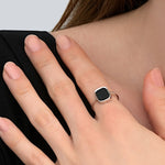 PETITE BAGUE MYKONOS - ARGENT 925 ONYX SKALLI
