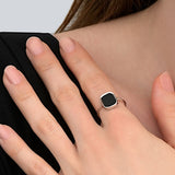 PETITE BAGUE MYKONOS - ARGENT 925 ONYX SKALLI