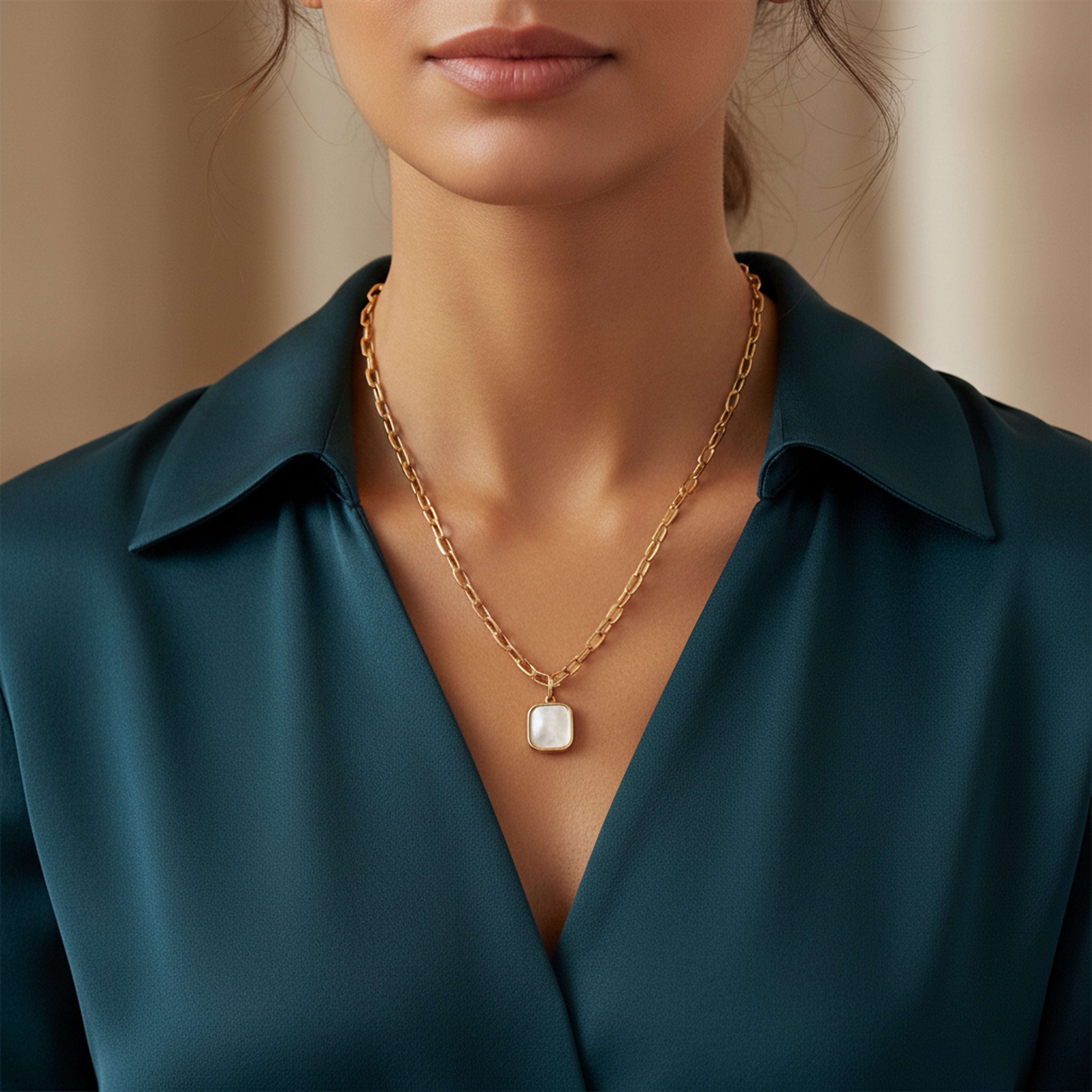 Collier maillon Mykonos - nacre Skalli-Paris