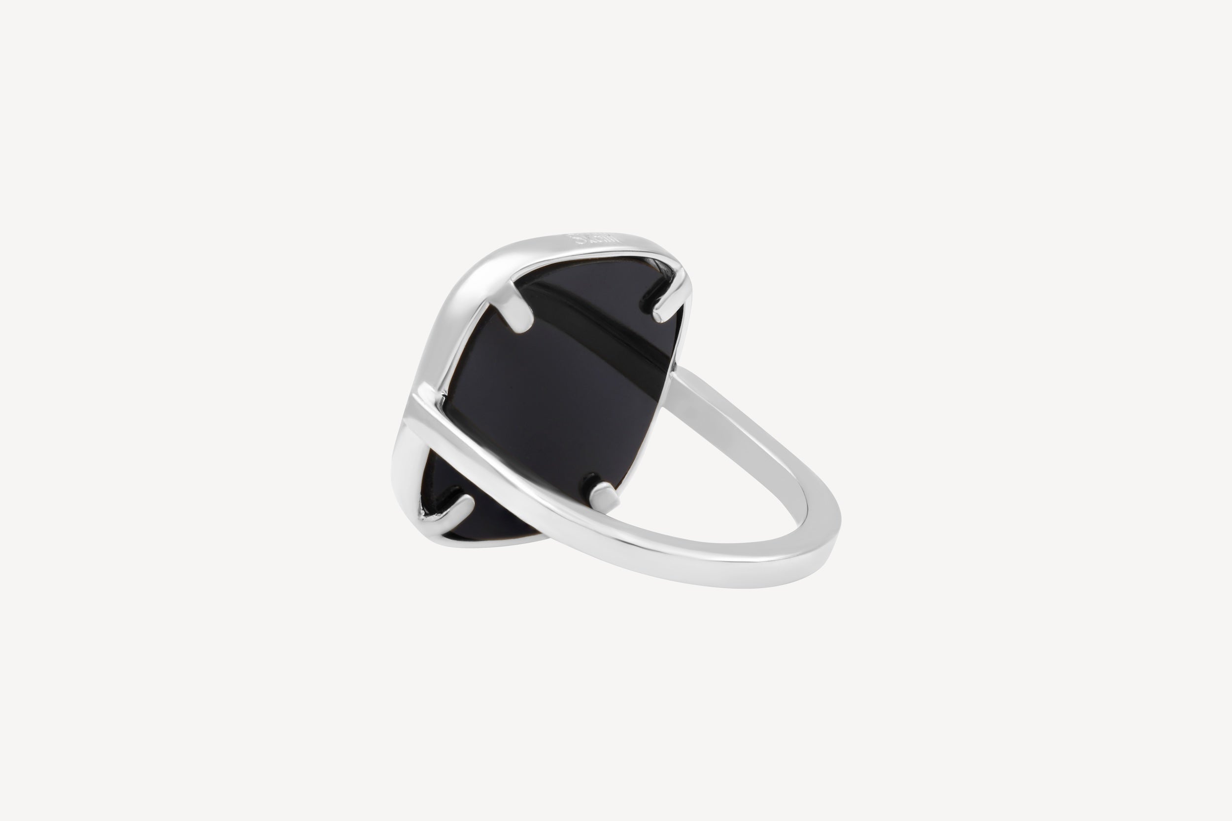 BAGUE MYKONOS ARGENT 925 ONYX SKALLI