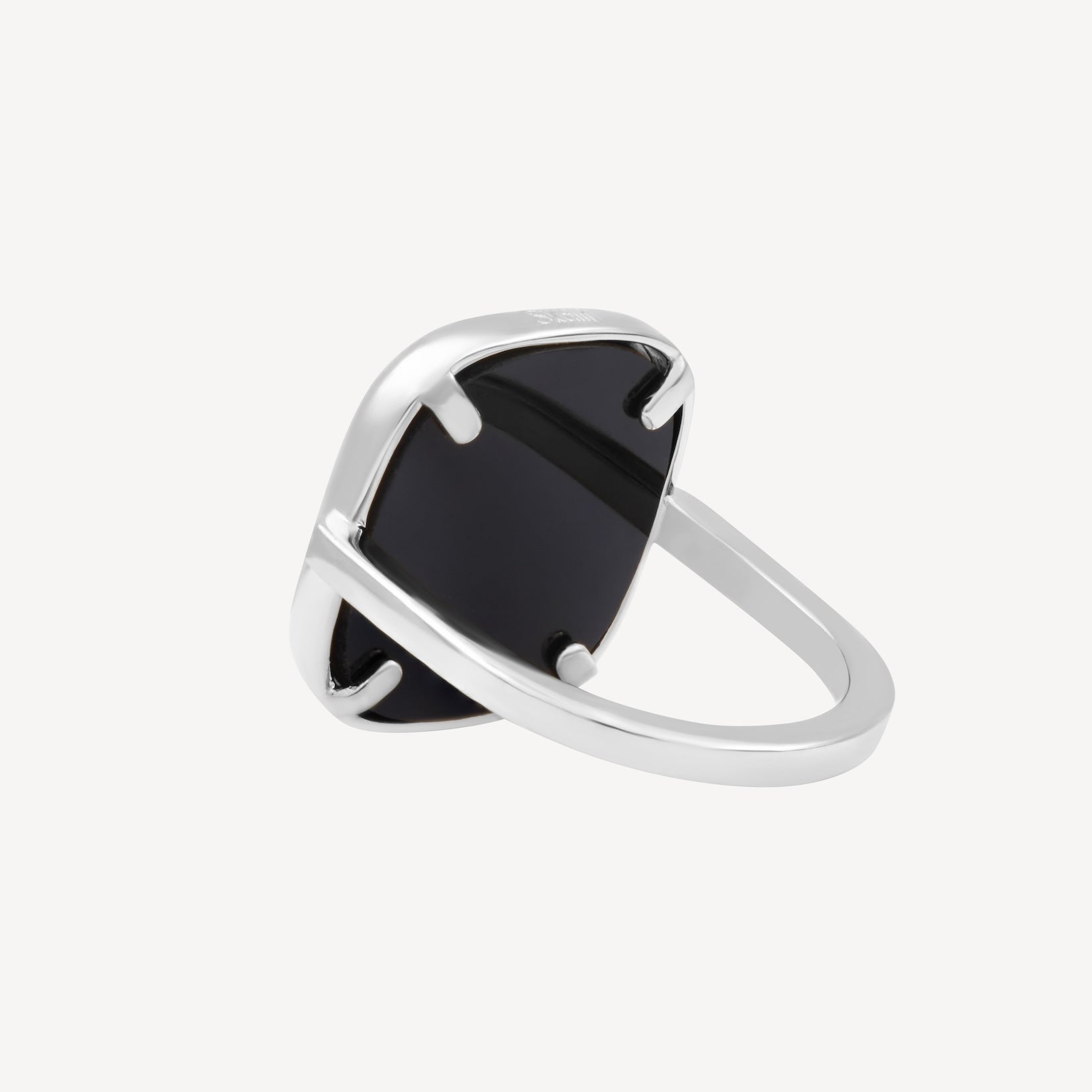 BAGUE MYKONOS ARGENT 925 ONYX SKALLI