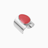 Bague GALET corail