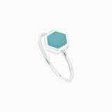 Bague HONEY argent 925 - turquoise