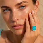 BAGUE MYKONOS TURQUOISE Skalli-Paris