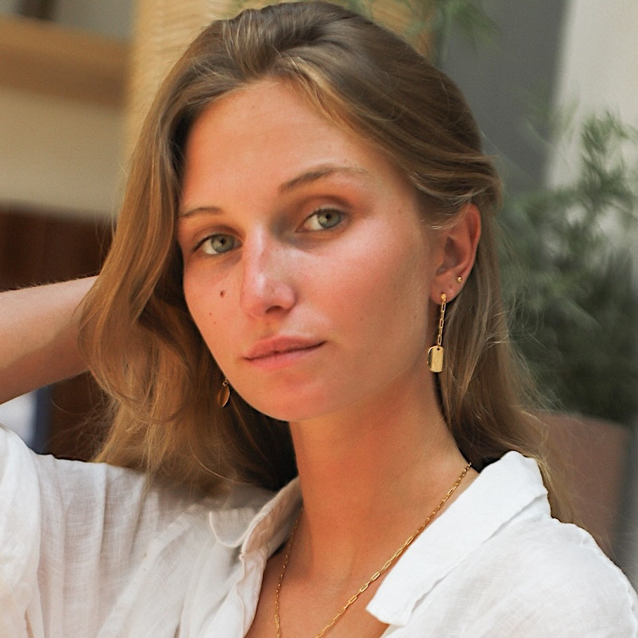 BOUCLES D'OREILLES CHIPS PENDANTES Skalli-Paris