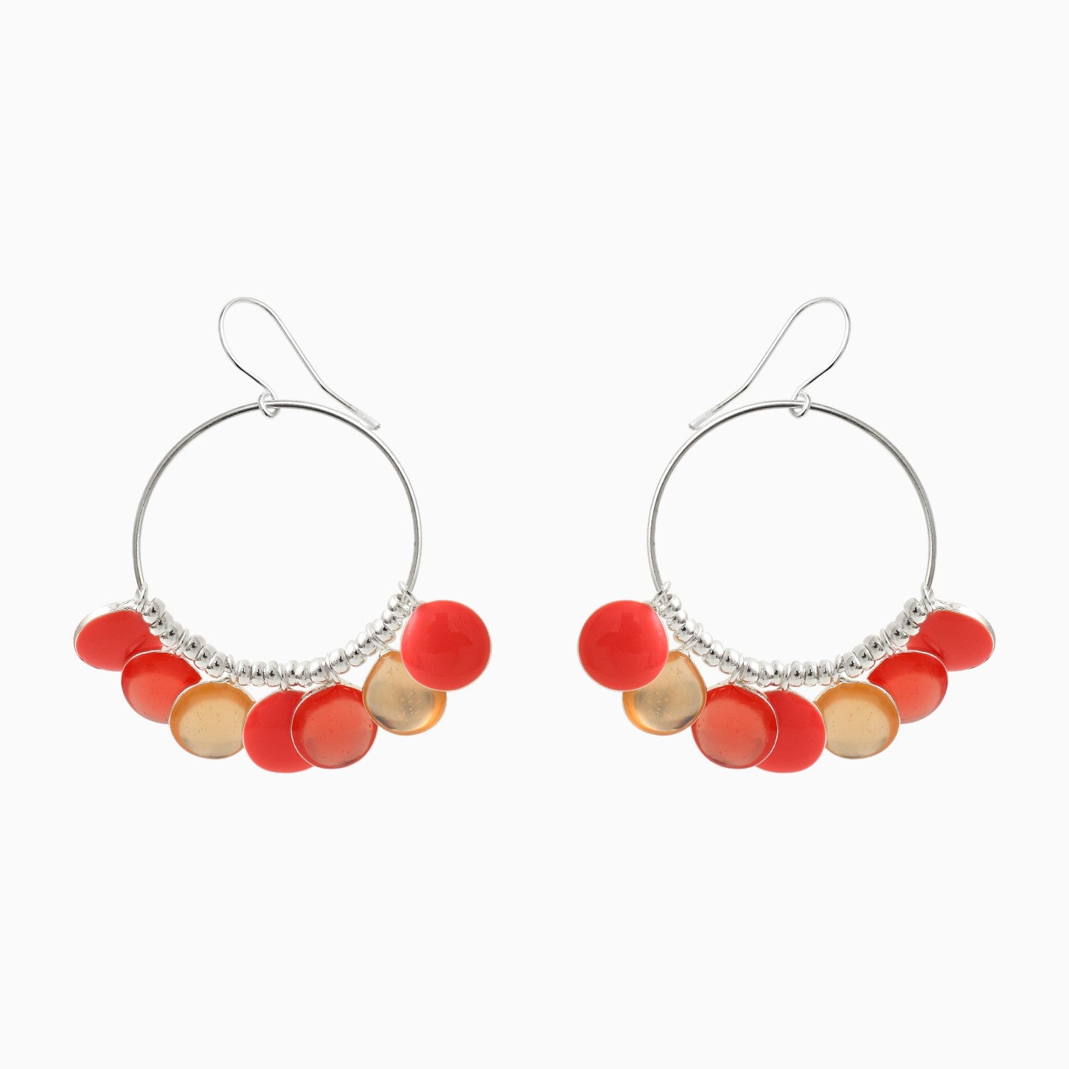 Boucles d'oreilles SMARTIES  corail Skalli-Paris