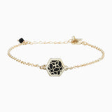 Bracelet ANDALOUSE  plaqué or - noir