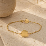 BRACELET CHIPS PLAQUÉ OR SKALLI