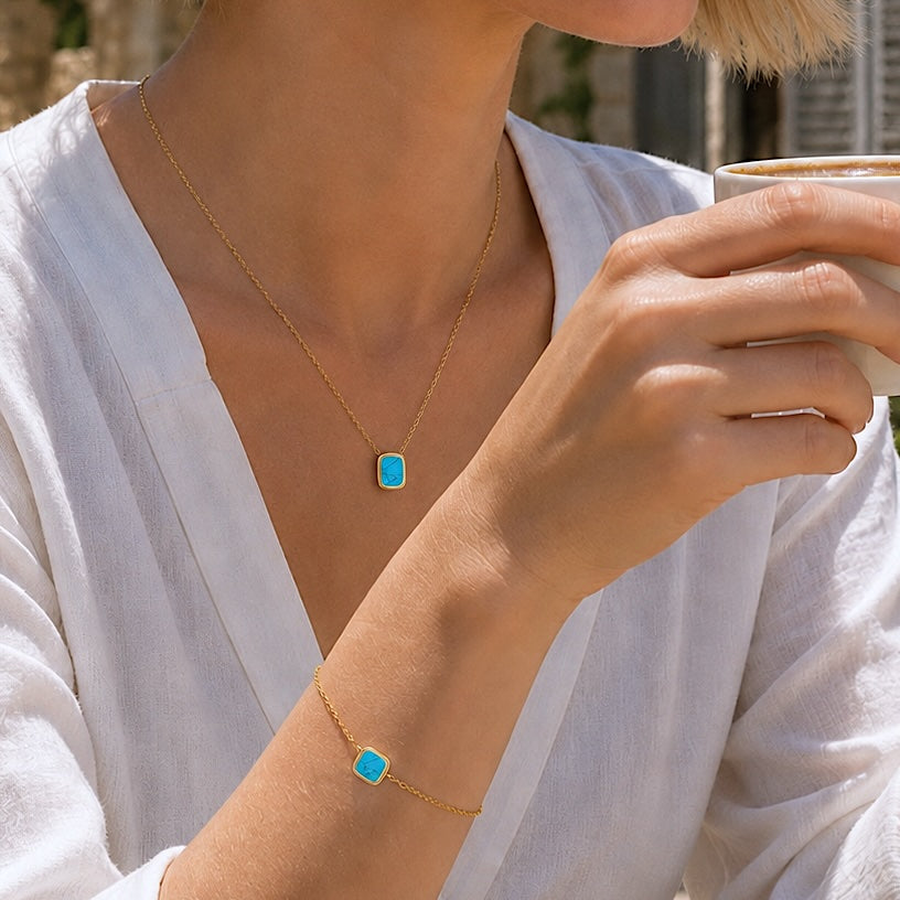 BRACELET MYKONOS TURQUOISE Skalli