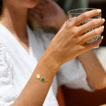 BRACELET HONEY MALACHITE SKALLI