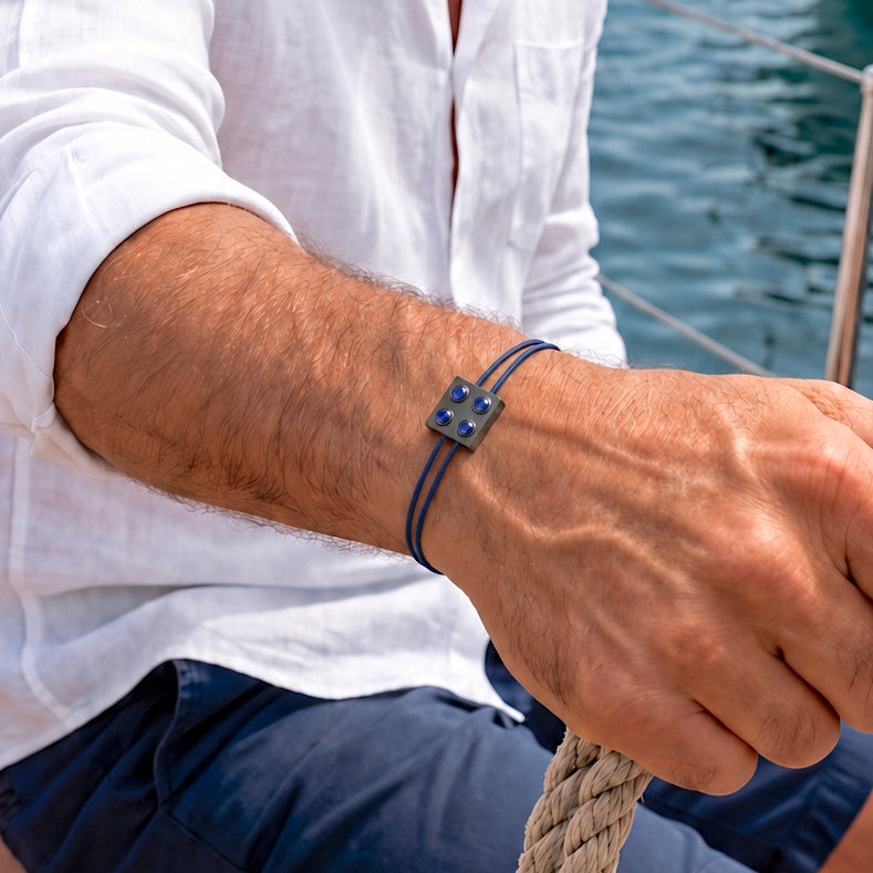 Bracelet Pure Icon Or 750 & Saphirs bleus SKALLI