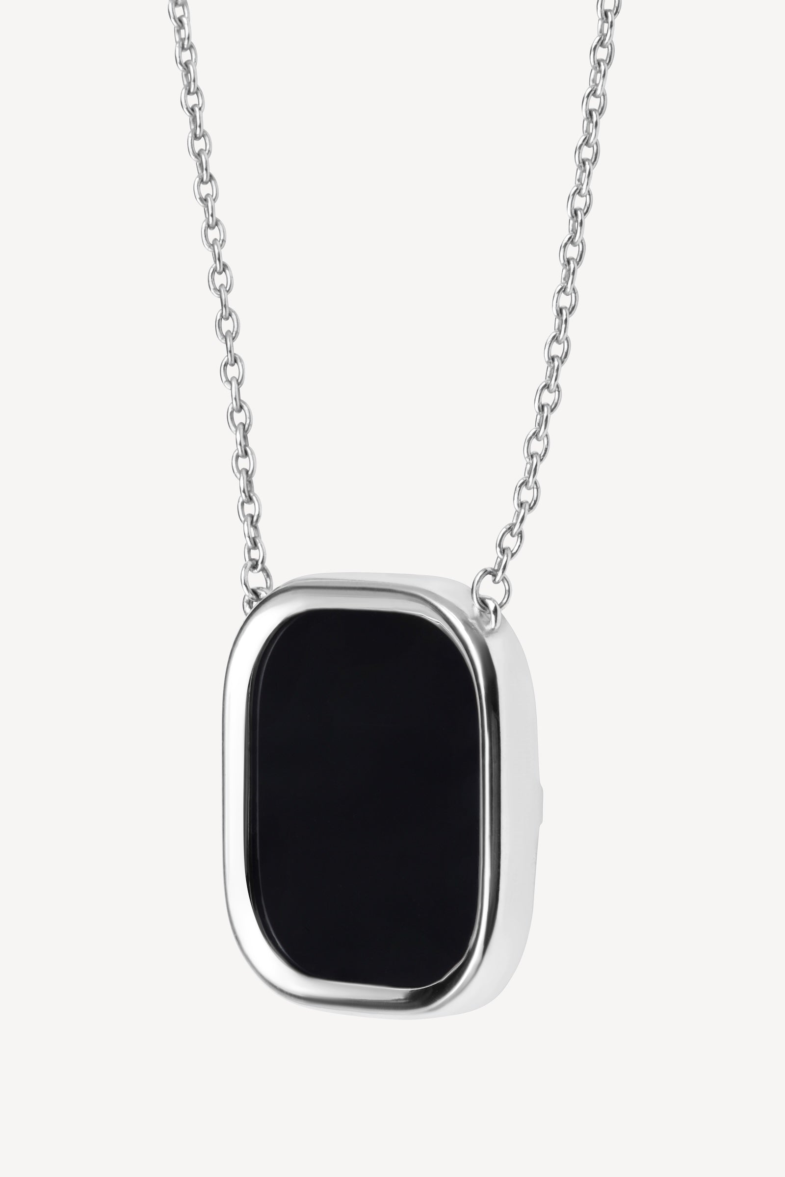 Skalli LARGE MYKONOS STERLING SILVER ONYX NECKLACE – Skalli