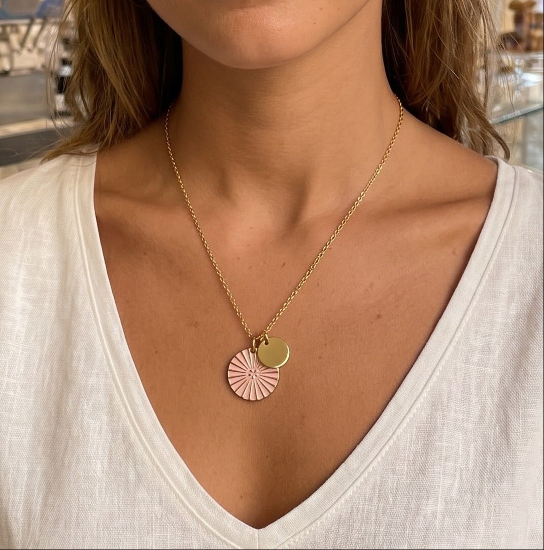 COLLIER KIMIKO ROSE POUDRÉ Skalli