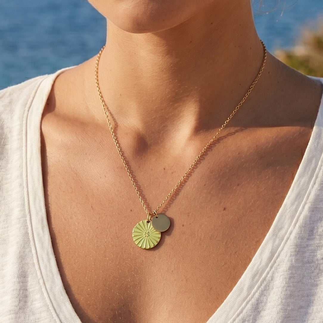 COLLIER KIMIKO VERT AMANDE Skalli-Paris