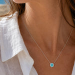 COLLIER HONEY ARGENT 925 TURQUOISE Skalli-Paris