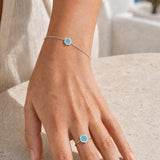 BRACELET HONEY ARGENT 925 TURQUOISE Skalli-Paris