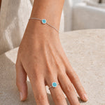 BAGUE HONEY ARGENT 925 TURQUOISE Skalli-Paris