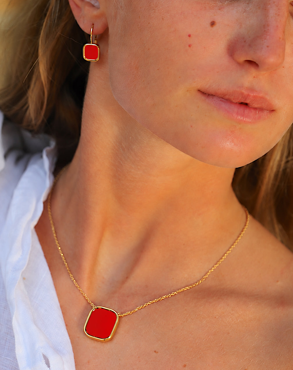 Collier Mykonos 20mm Corail Skalli-Paris