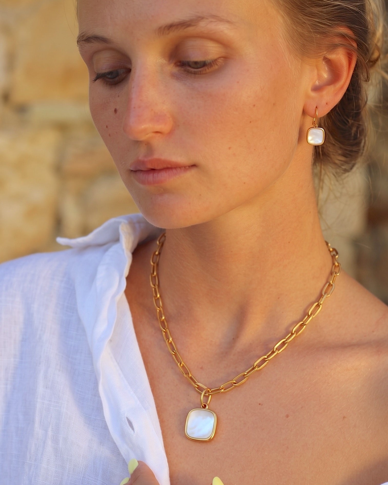 COLLIER MAILLON MYKONOS NACRE Skalli-Paris